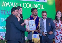 सूनगाव येथील युवा उद्योजक आशीषसिंह राजपूत यांना आचार्य पदवी प्रदान