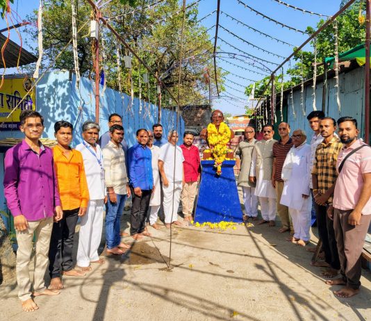 राष्ट्रीय स्वयंसेवक संघातर्फे डॉ. बाबासाहेब आंबेडकर यांना अभिवादन